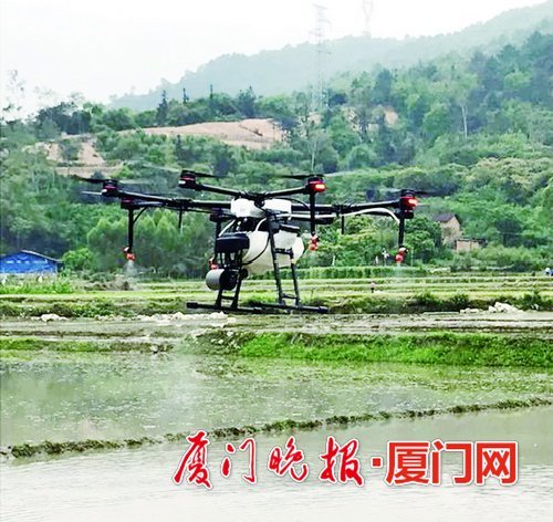 春耕好時節(jié) “無人機(jī)”+新型自動化機(jī)器現(xiàn)身田間