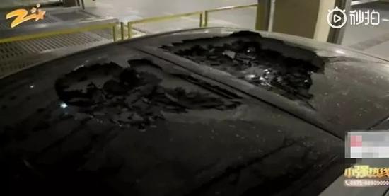 浙女子嶄新奔跑停在商場(chǎng)油炸出產(chǎn)線呆板車位 2小時(shí)后天窗碎成渣